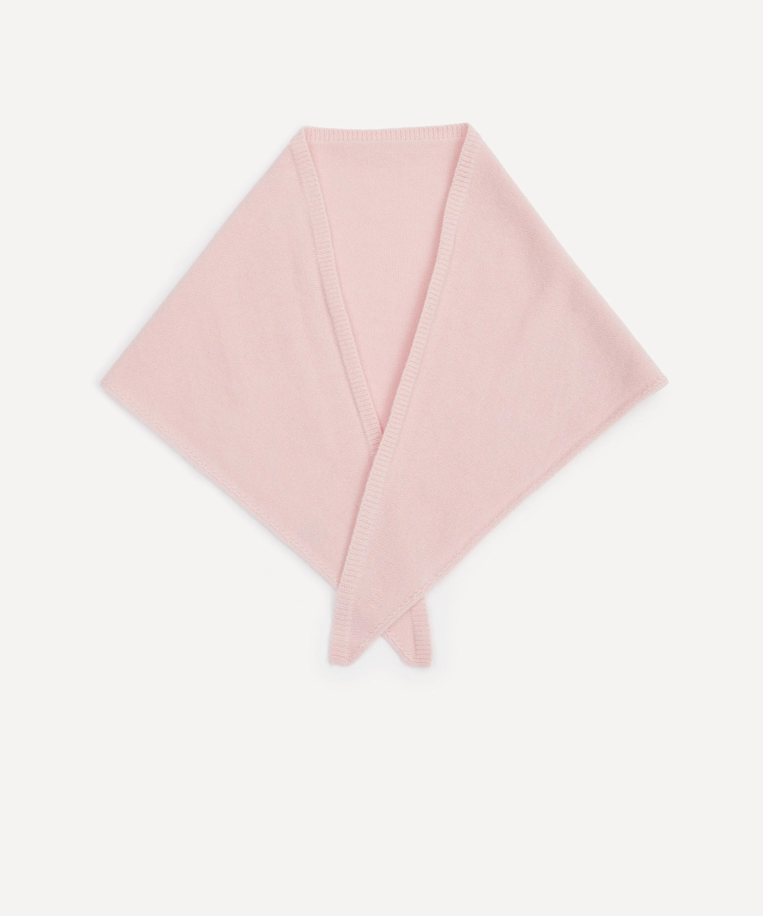 Pink Prima Wool Triangle Scarf - 1