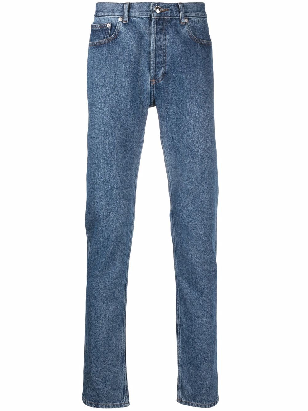 low-rise straight-leg jeans - 1