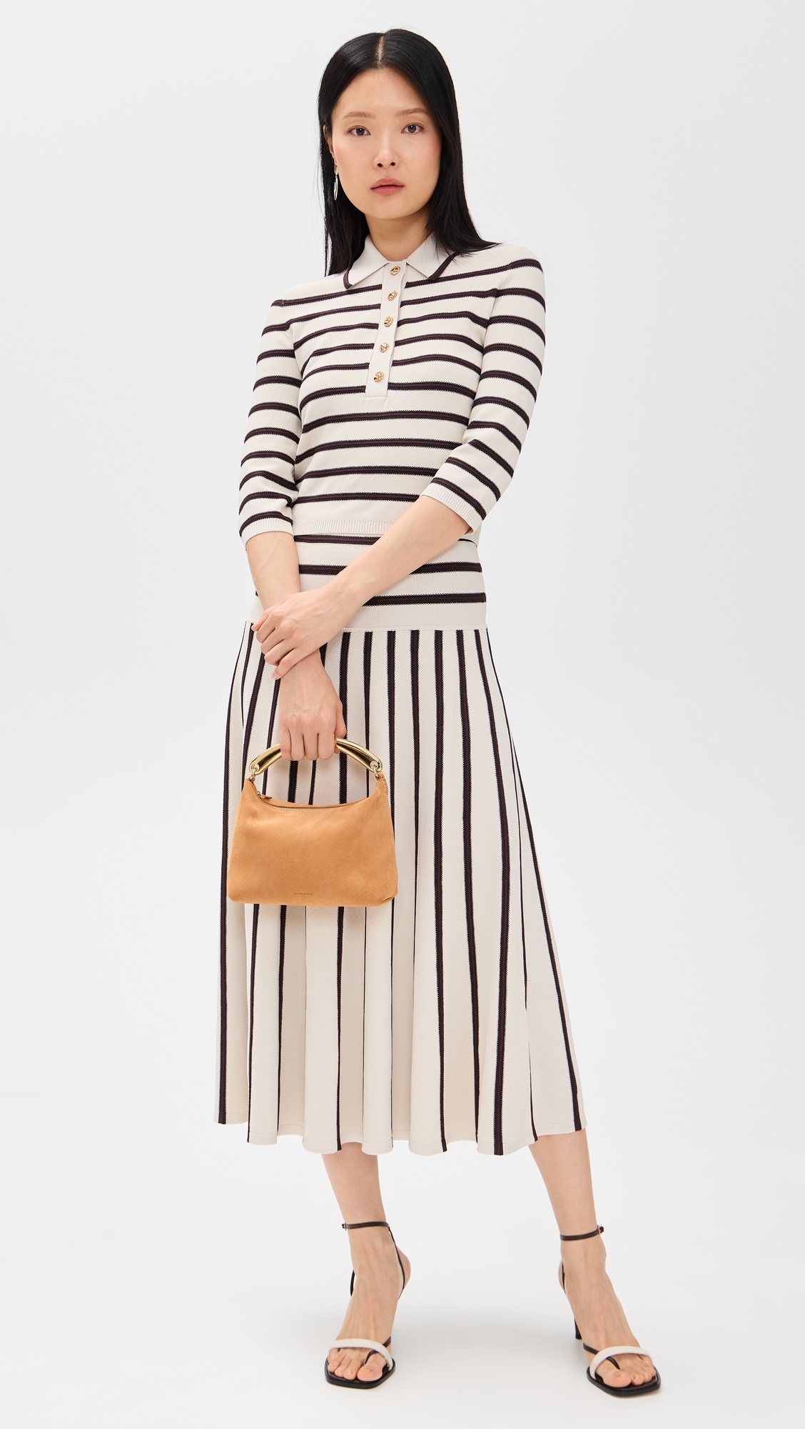 Illuminate Stripe Midi Skirt - 4