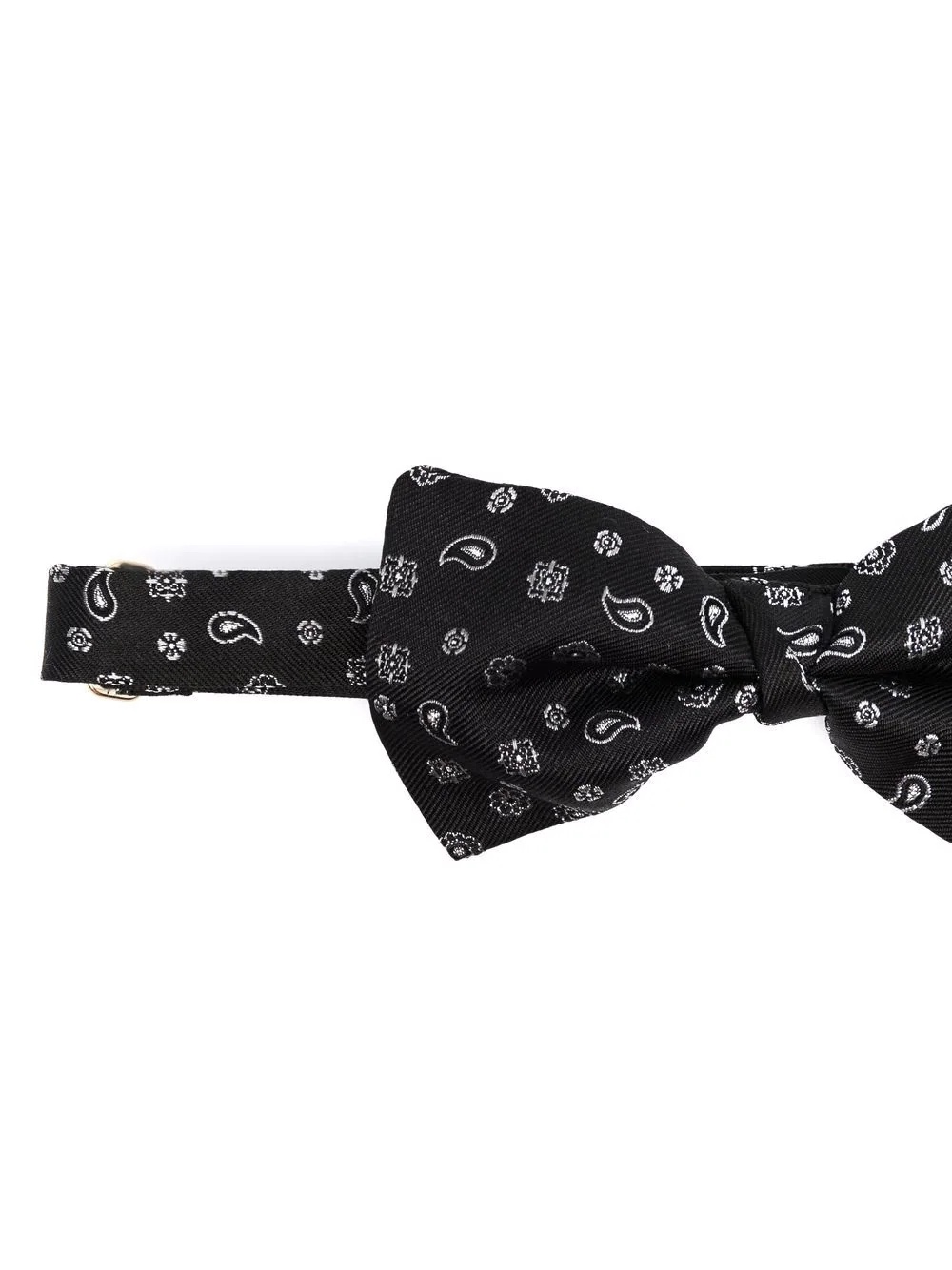 paisley-print silk bow tie - 2