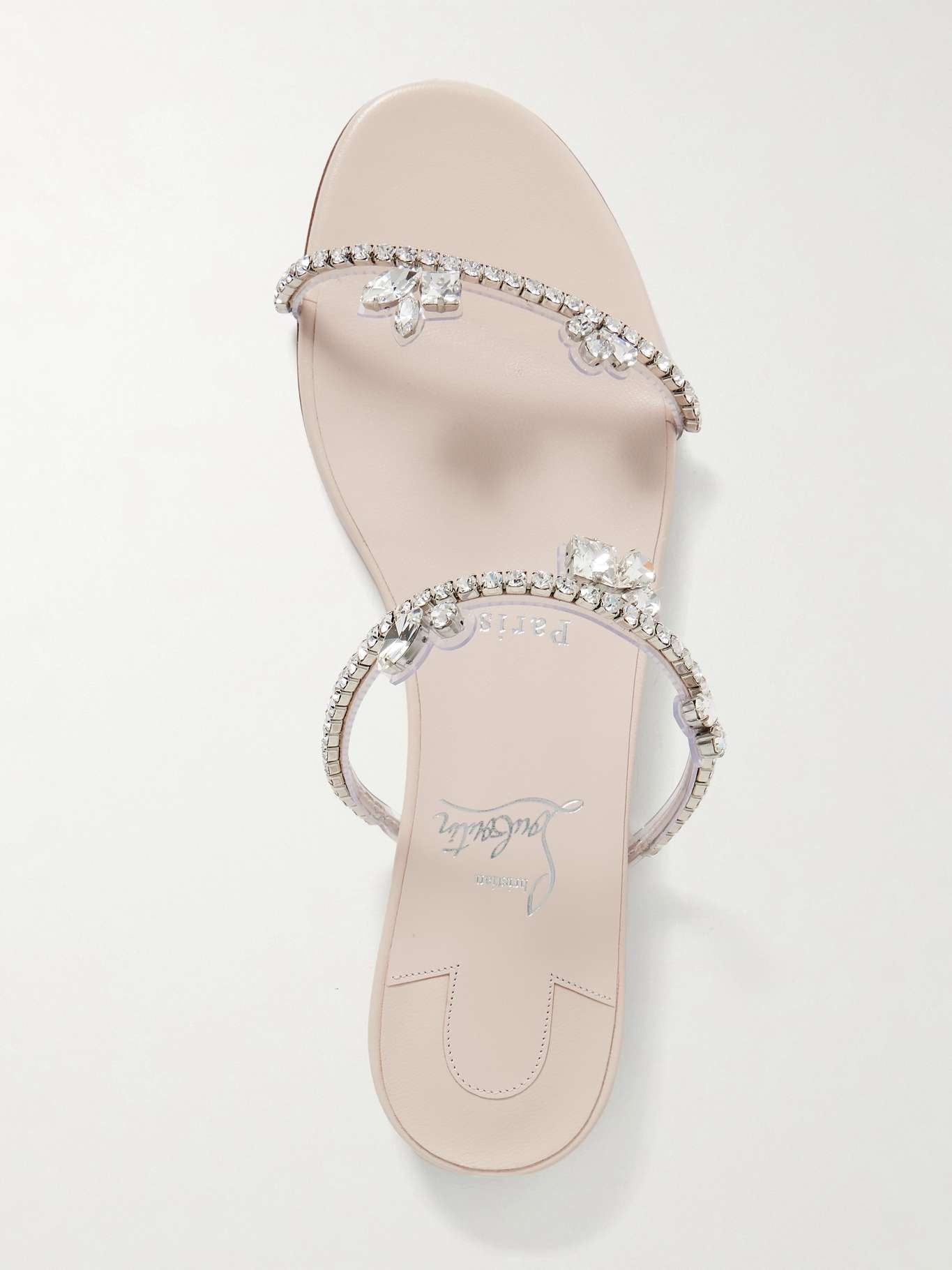 Just Queenie crystal-embellished PVC sandals - 5