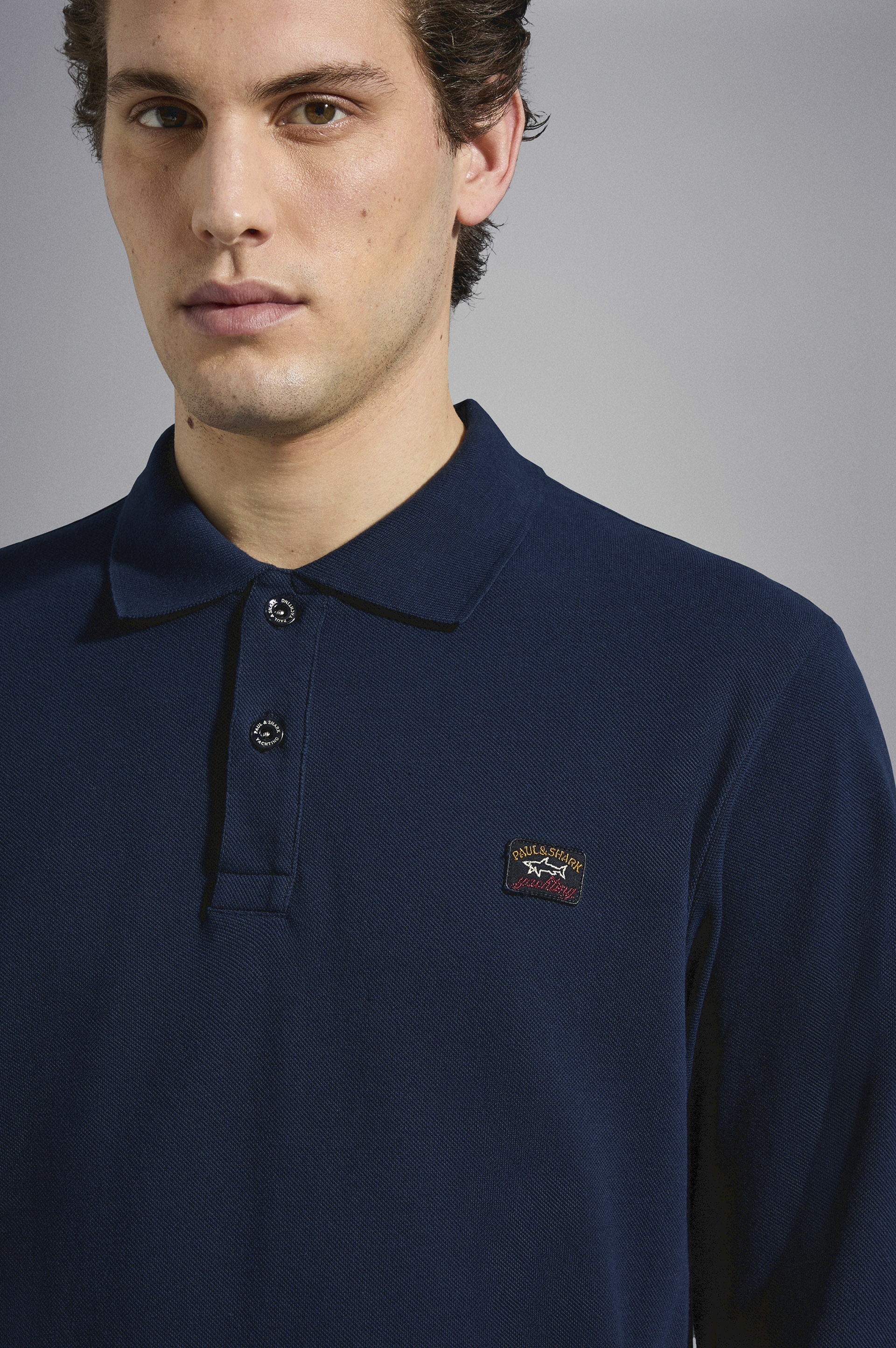 COTTON PIQUÉ POLO SHIRT WITH ICONIC BADGE - 4