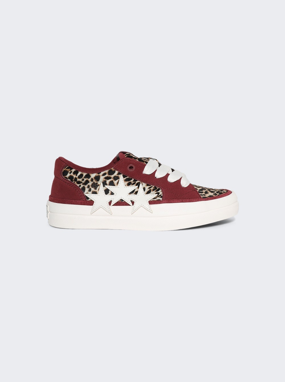 Leopard Sunset Skate Low Sneakers Burgundy - 1