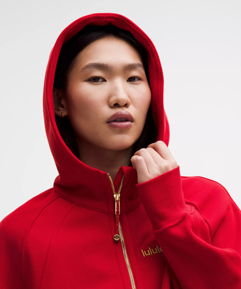 Lunar New Year Scuba Oversized Full-Zip Hoodie 4