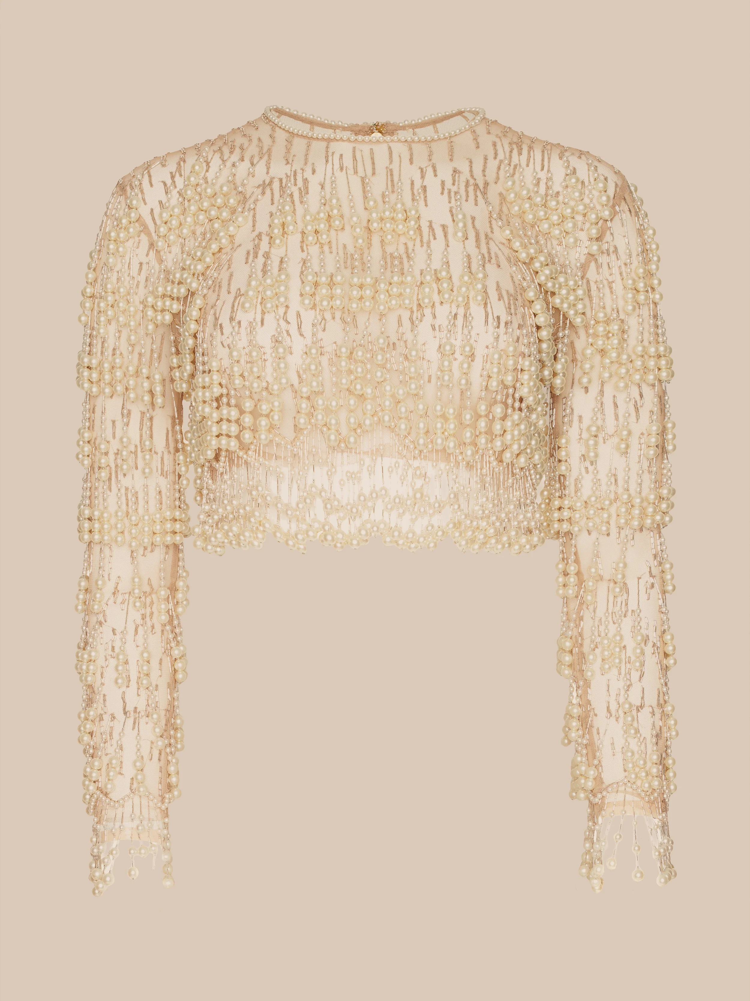 Rogan Pearl Fringe Top - 1