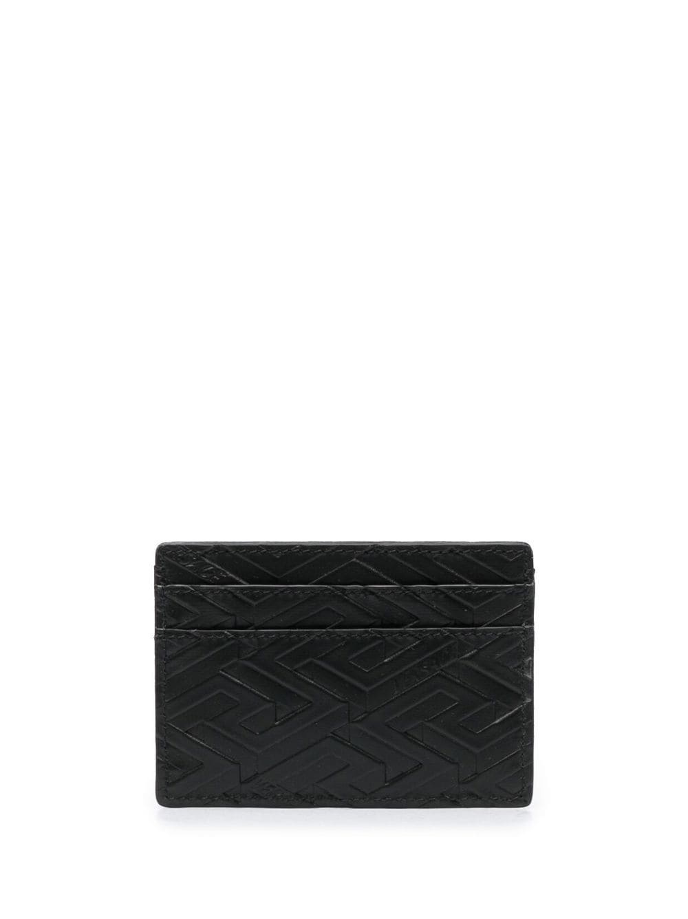 embossed monogram leather cardholder - 2