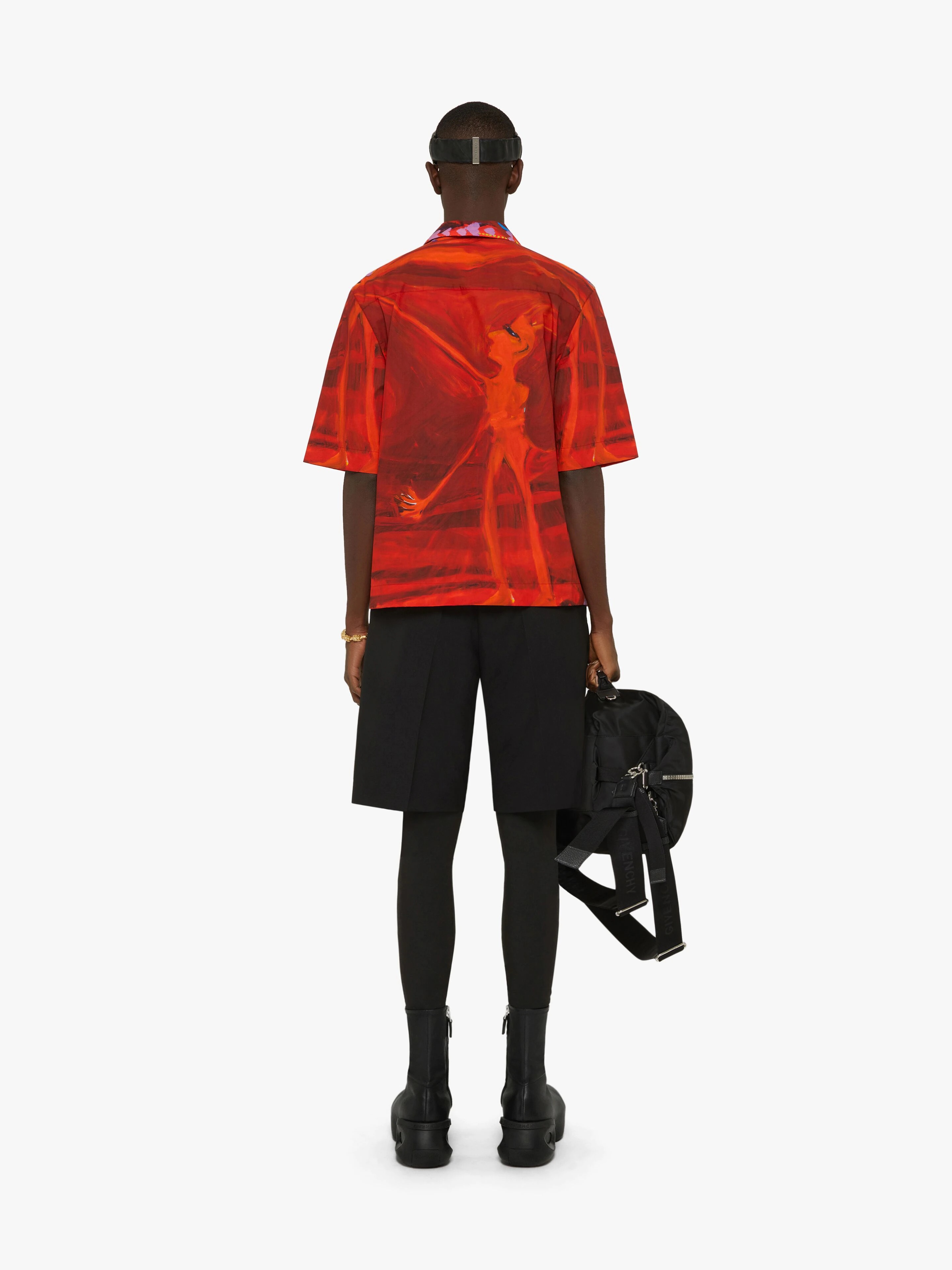 HAWAIIAN SHIRT IN COTTON WITH DEVIL PRINT - 4