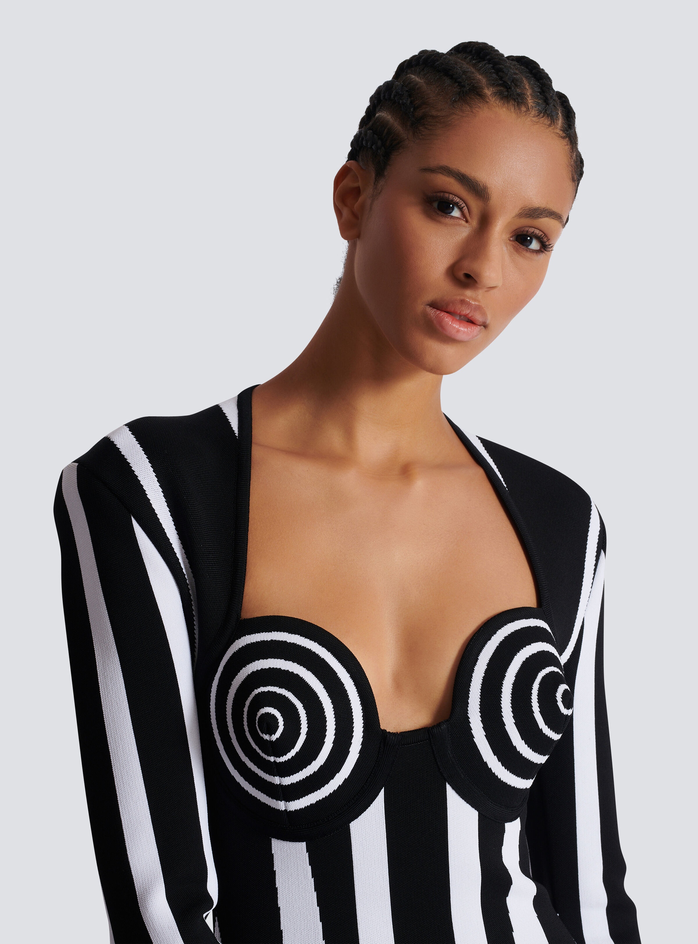Striped knit dress - 8