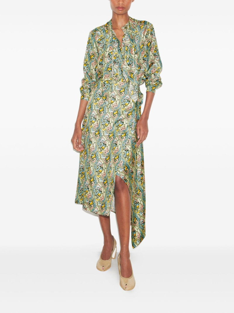 TORY BURCH printed asymmetric skirt outlook