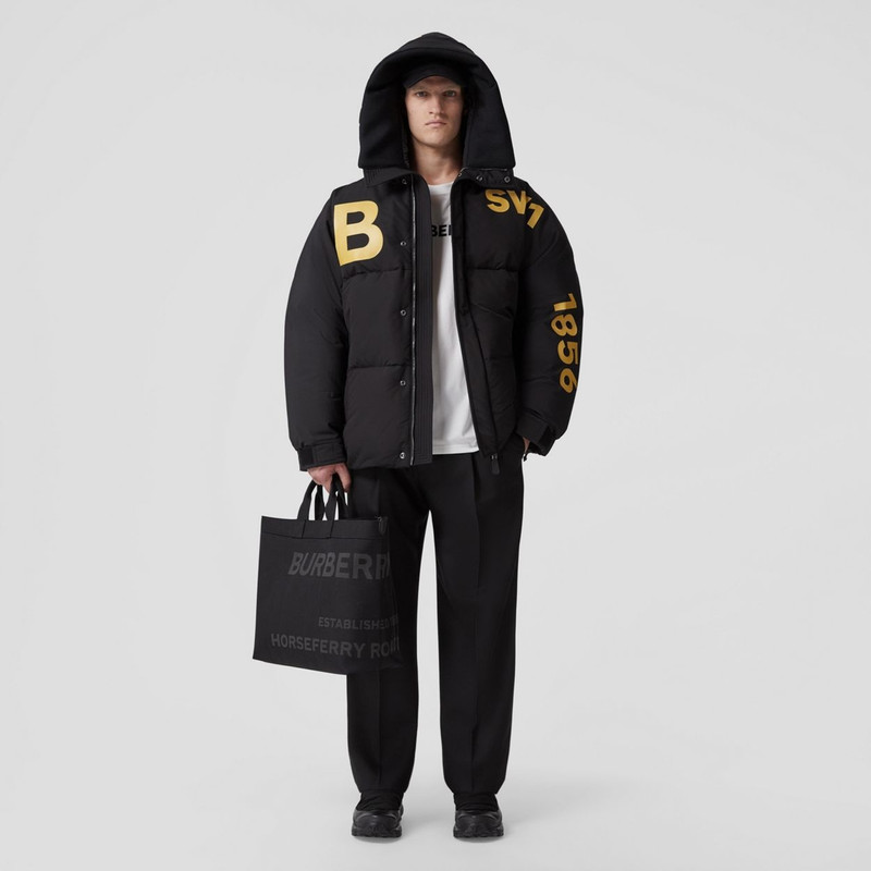 Horseferry Print Nylon Tote 6