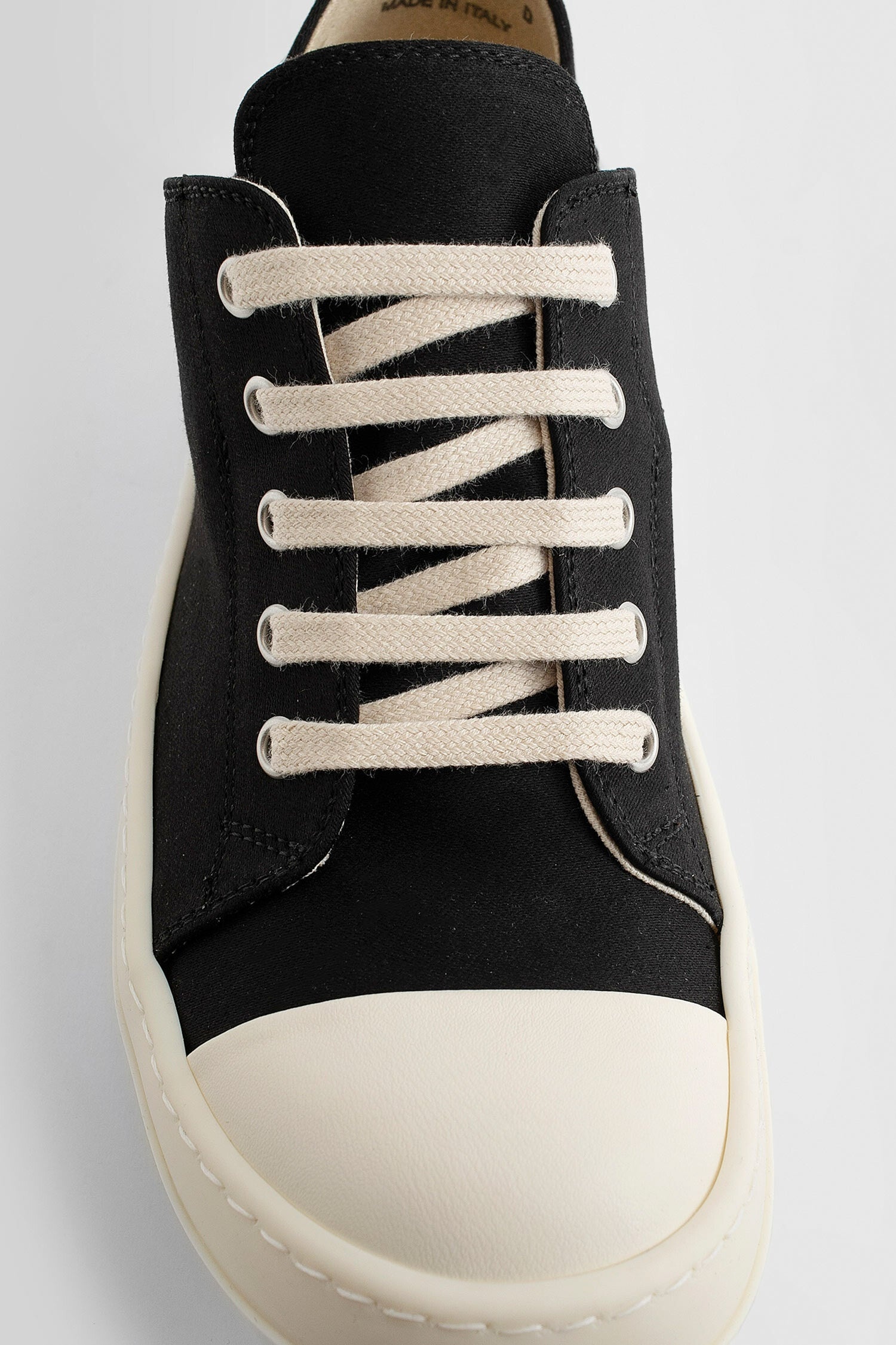 RICK OWENS WOMAN BLACK SNEAKERS - 5