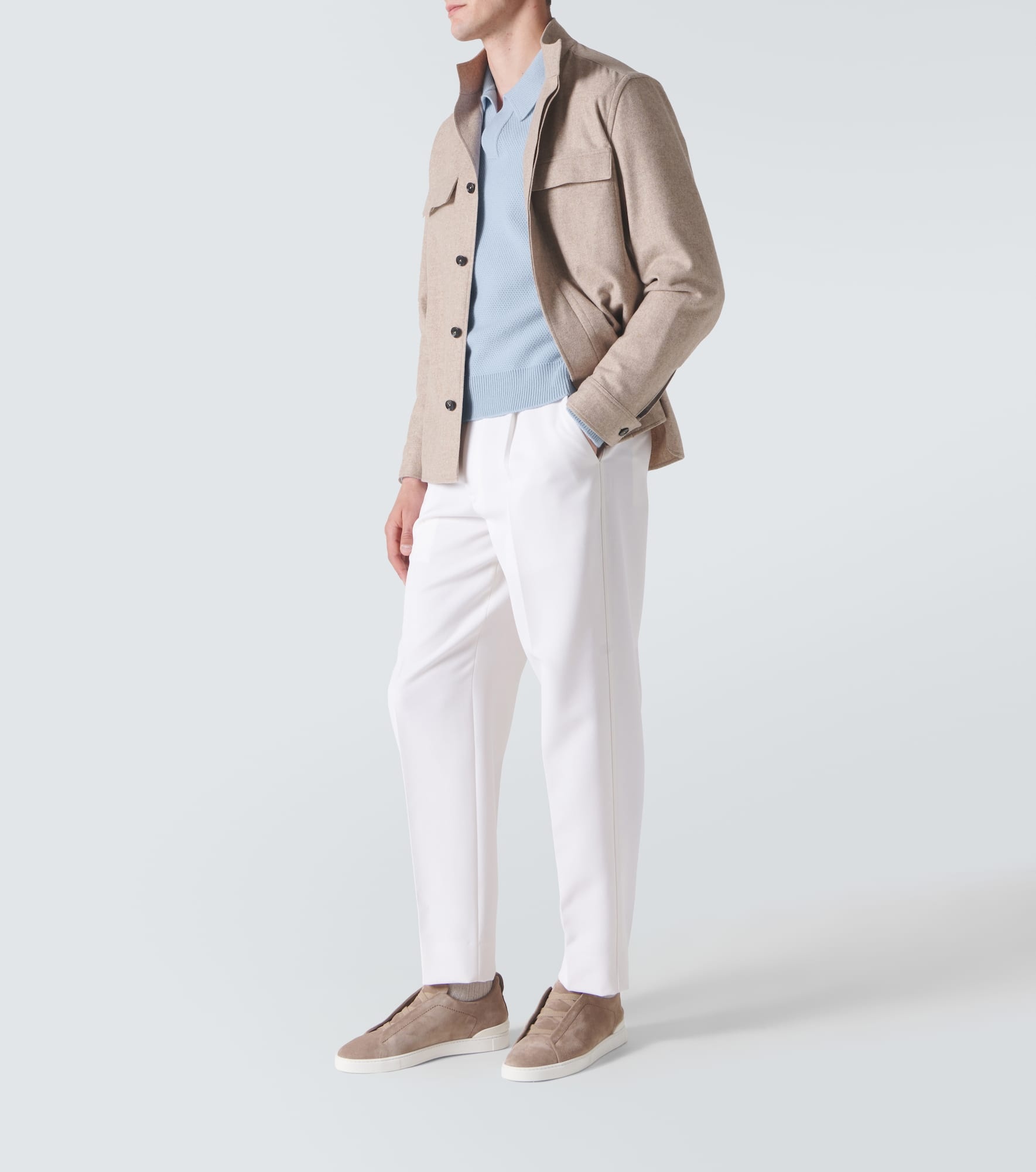 Cashmere polo sweater - 2