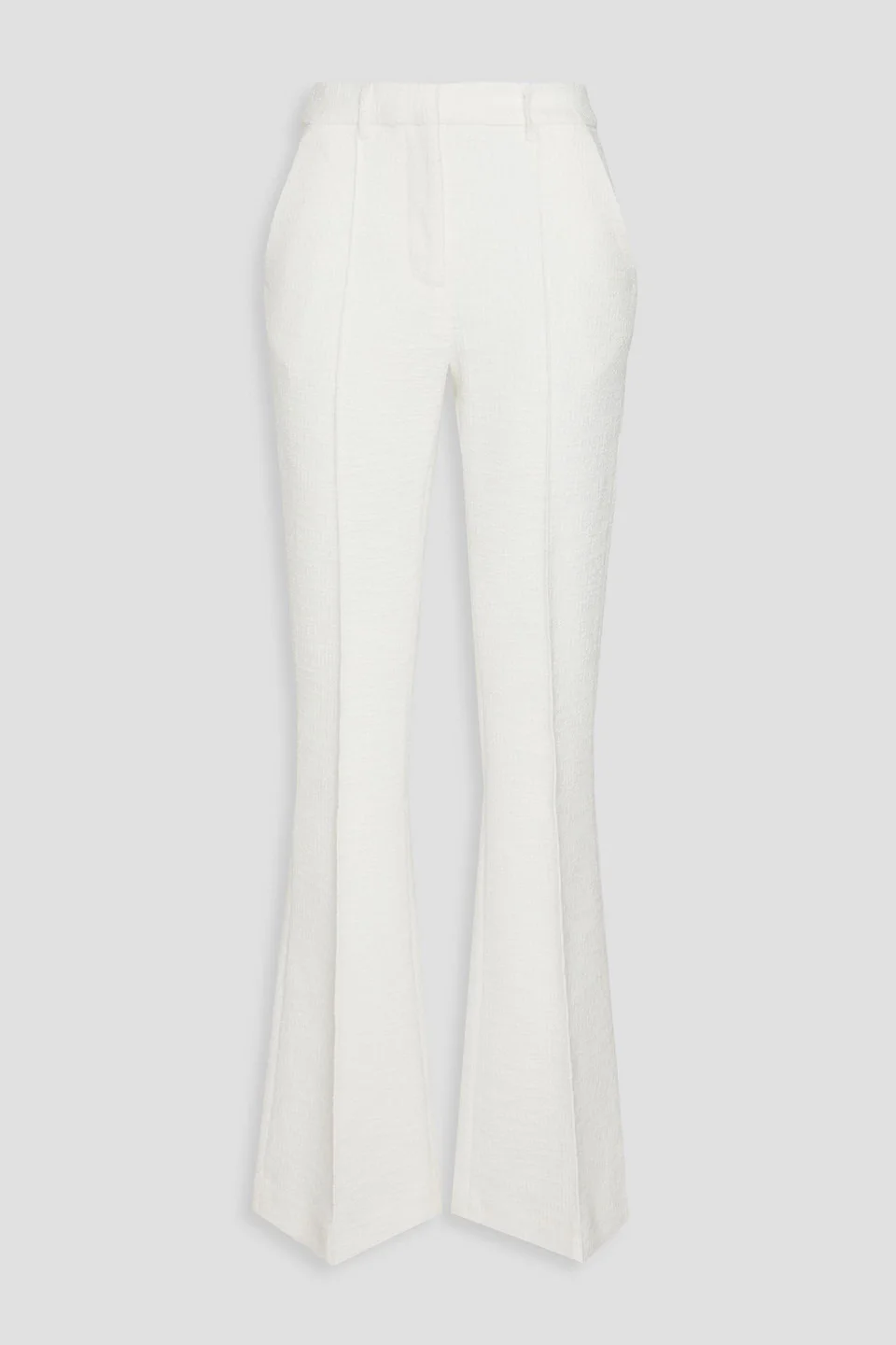 Claire bouclé-tweed flared pants - 1