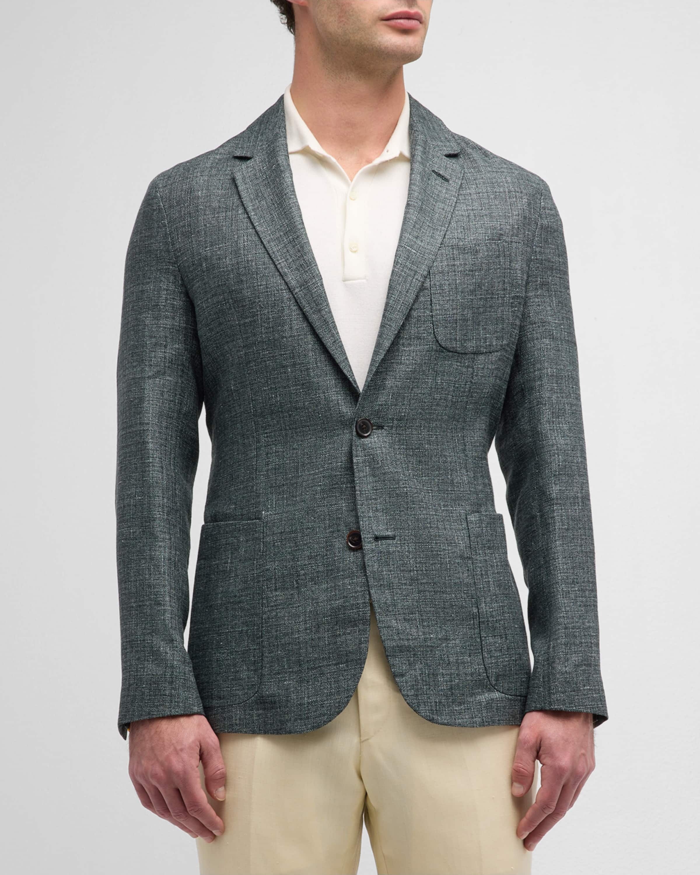 Men's Wool-Linen Sport Jacket - 1