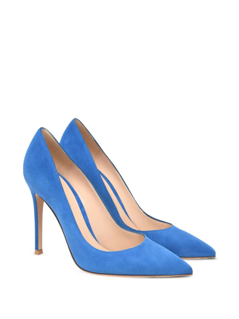 Gianvito Rossi 105mm suede pointed-toe pumps outlook
