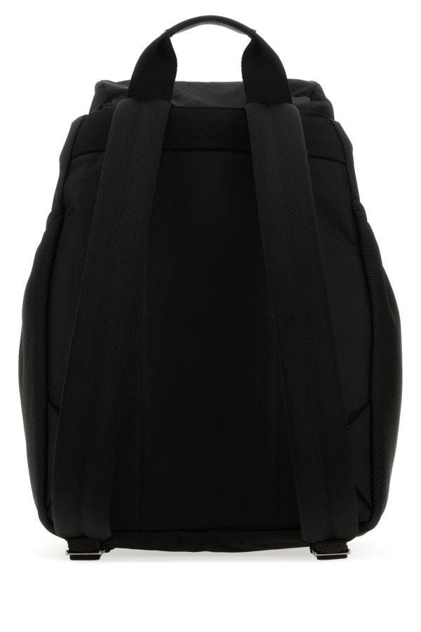 Black canvas backpack - 3