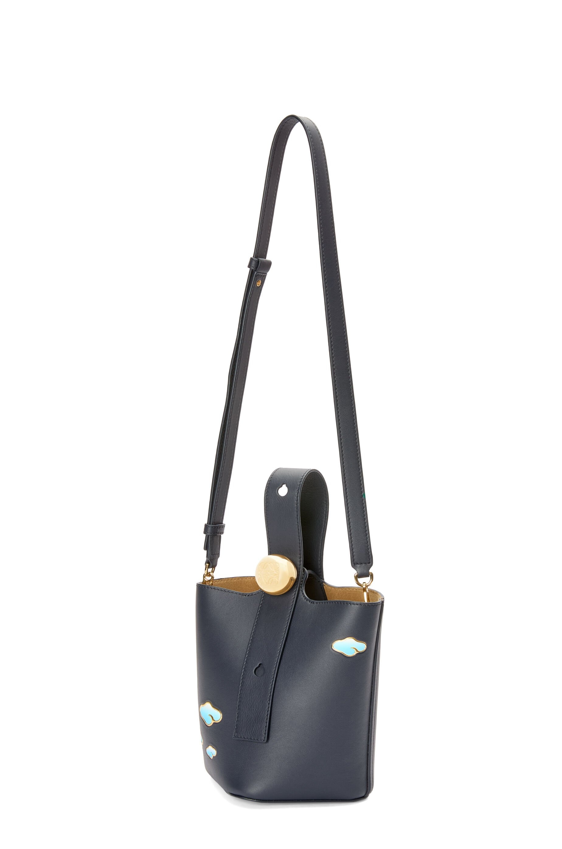 Mini Pebble bucket in nappa calfskin - 7