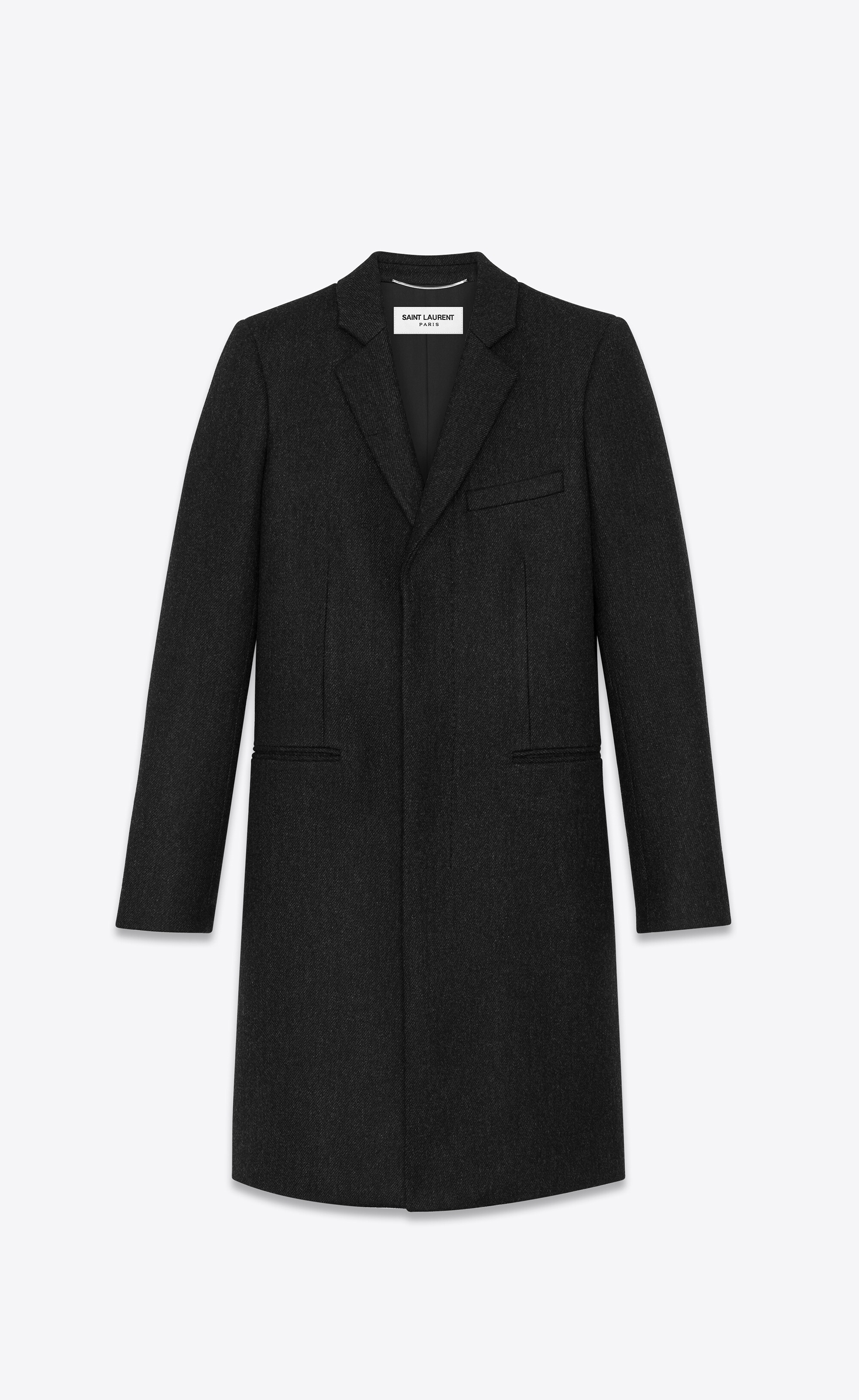 chesterfield wool coat - 1