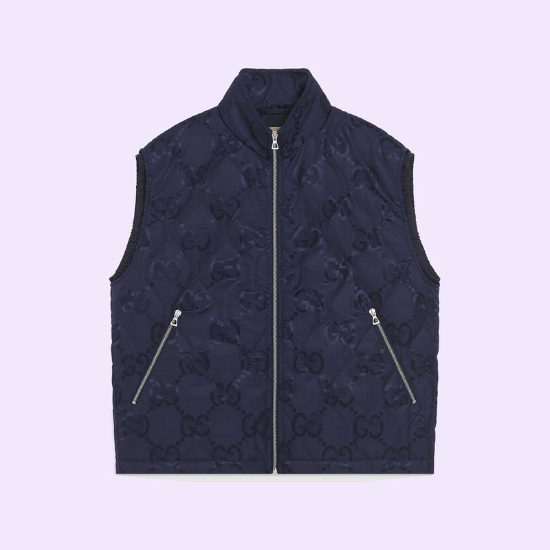 Quilted GG jumbo vest 1