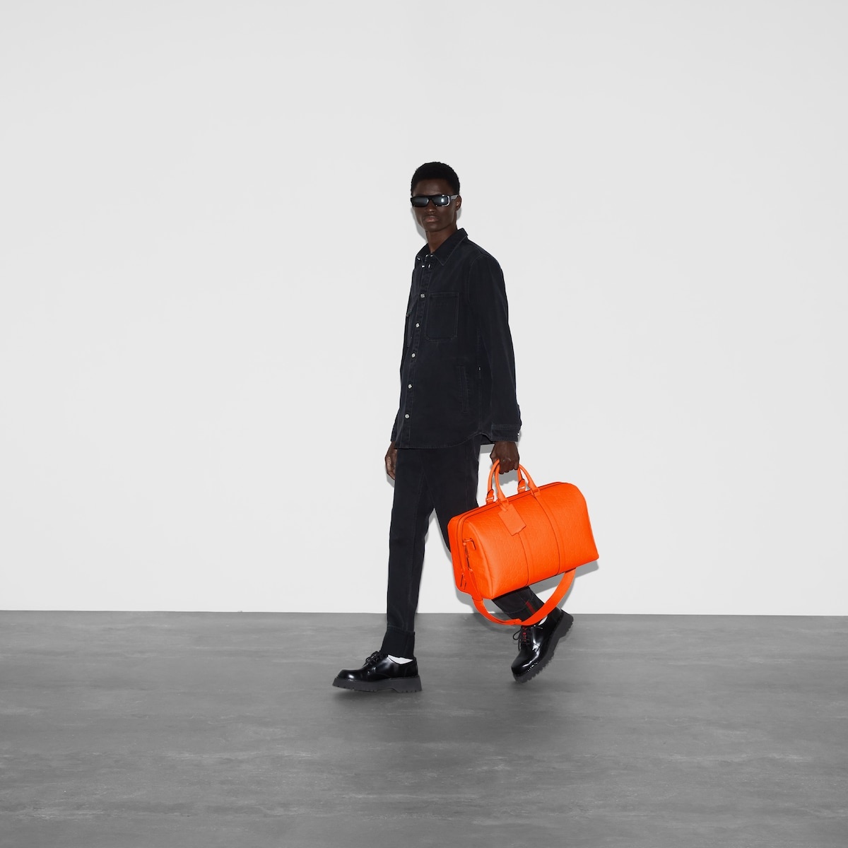 GG rubber-effect medium duffle bag - 3