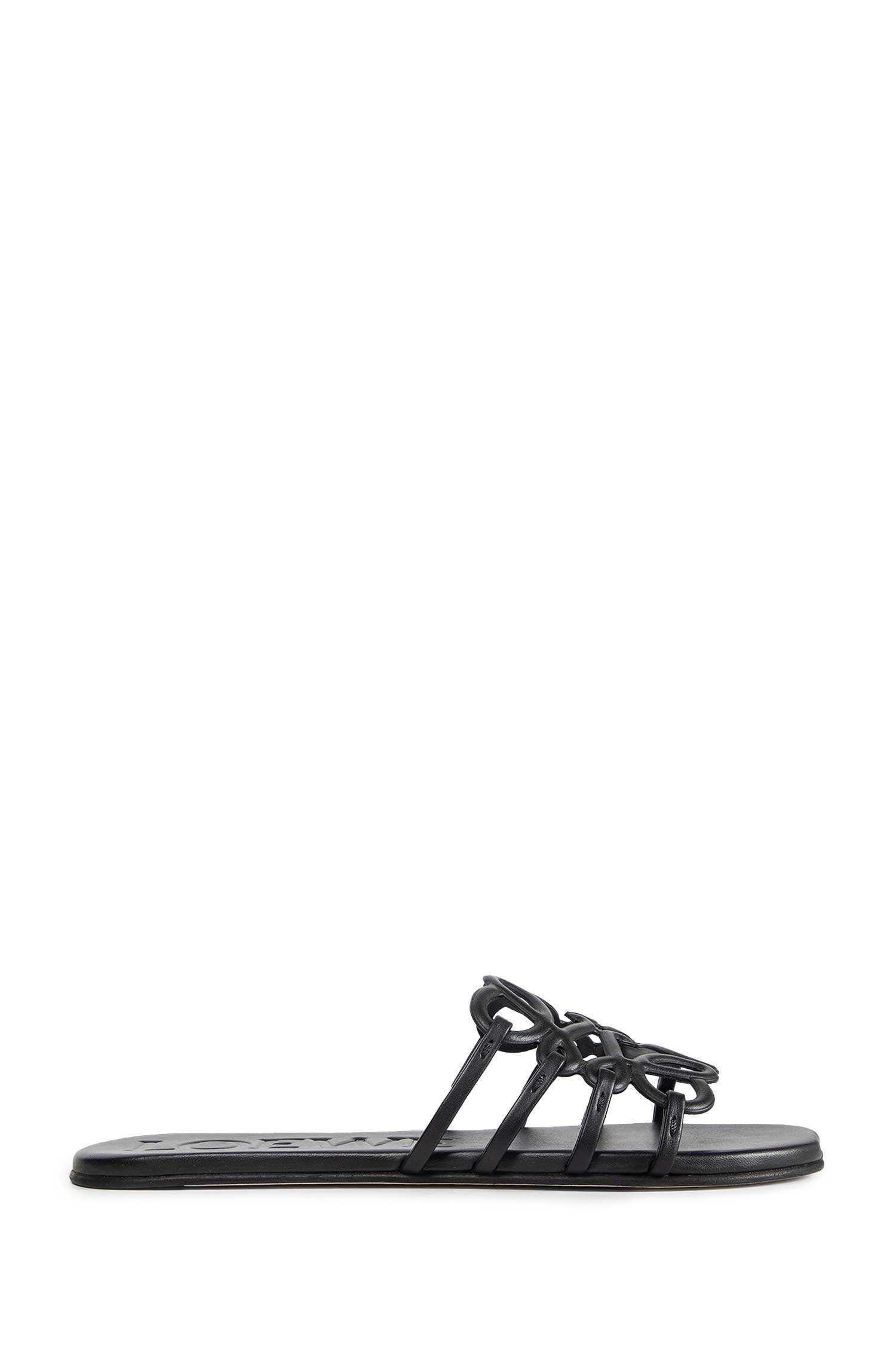 Petal Anagram Slides In Soft Calfskin - 1