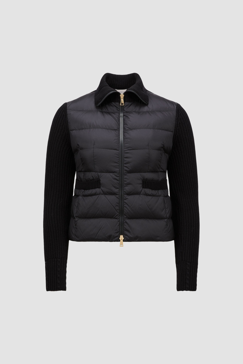 Padded Wool Zip-Up Cardigan 1