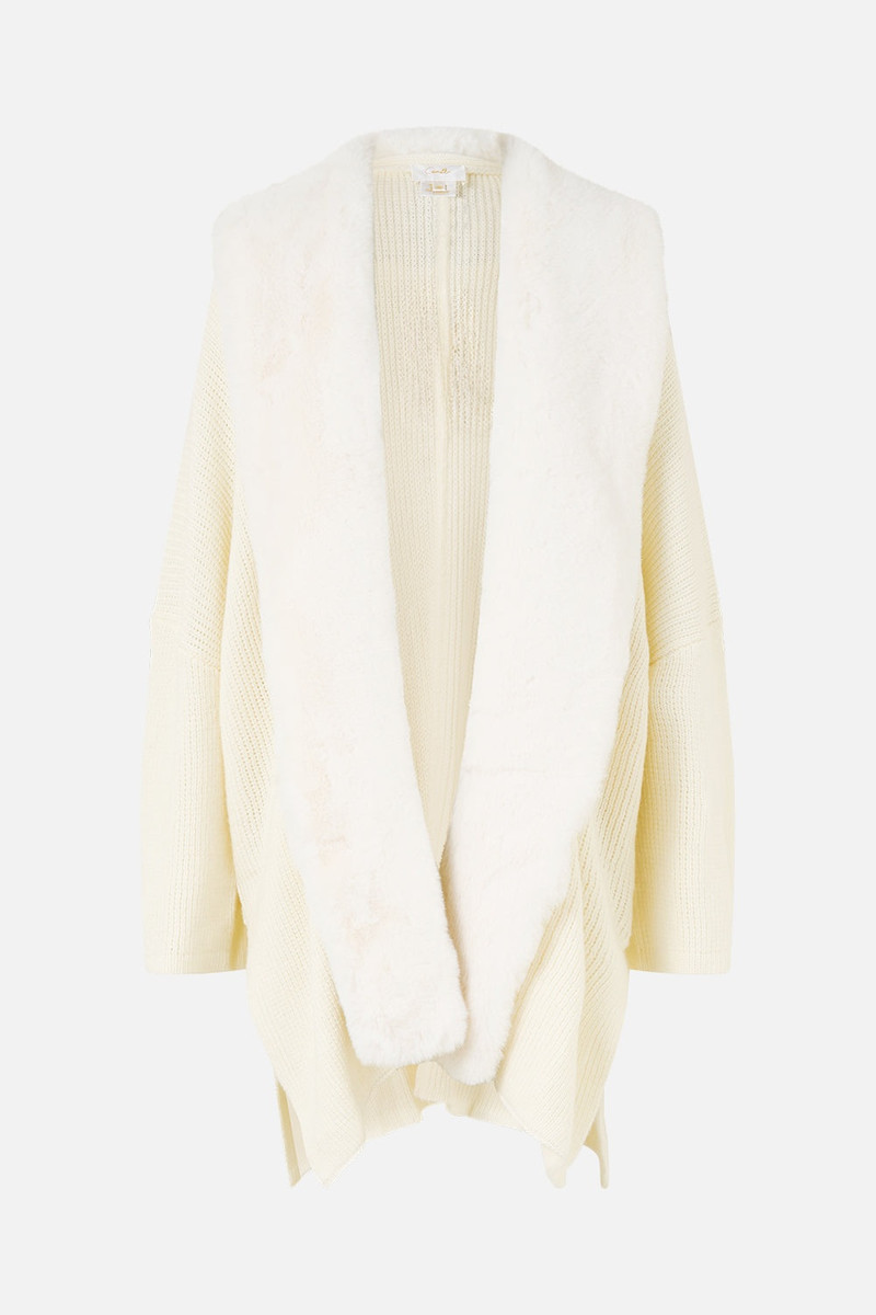 KNIT RELAXED LAYER WITH FAUX FUR 1
