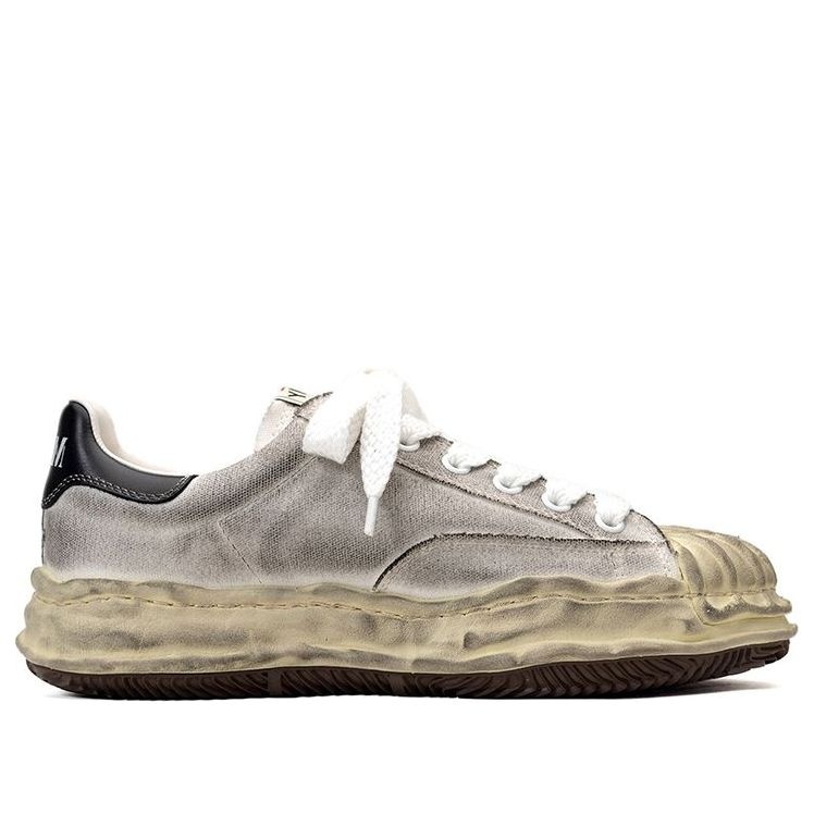 Maison MIHARA YASUHIRO Blakey OG Sole Distressed Canvas Low 'White' A10FW712-WHITE - 2