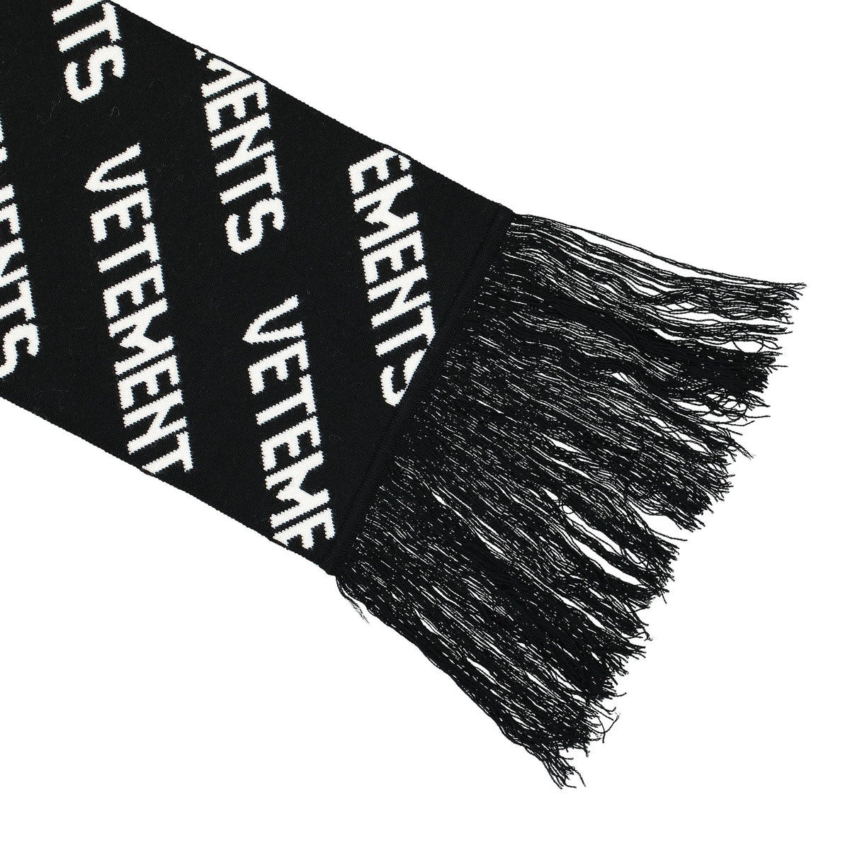 MONOGRAM SCARF (BLACK) - 2