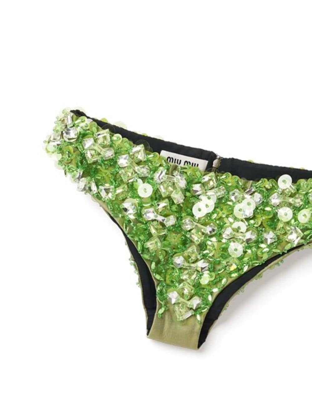 embroidered beaded silk briefs - 2