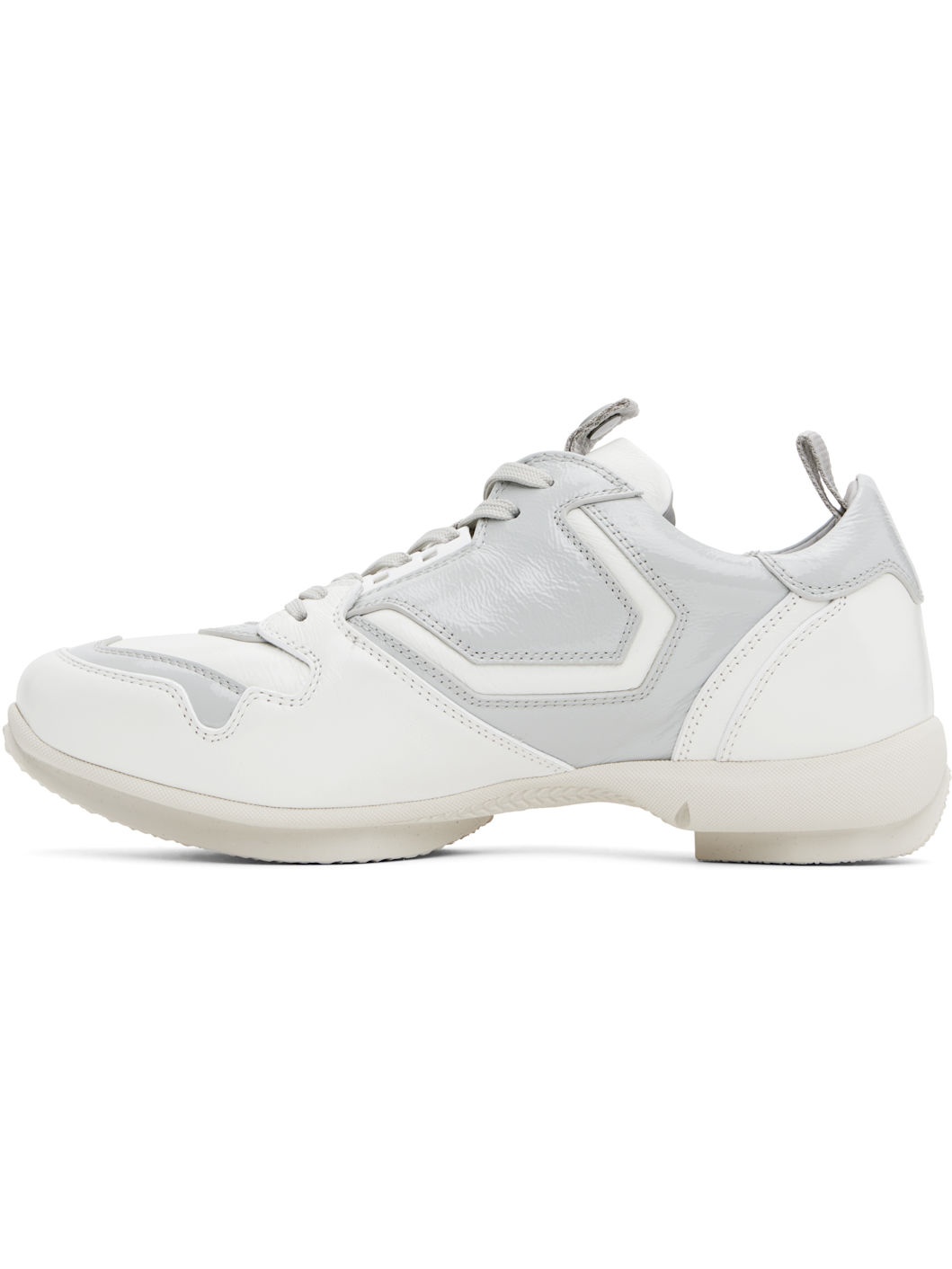 White & Gray Ostro Sneakers - 3