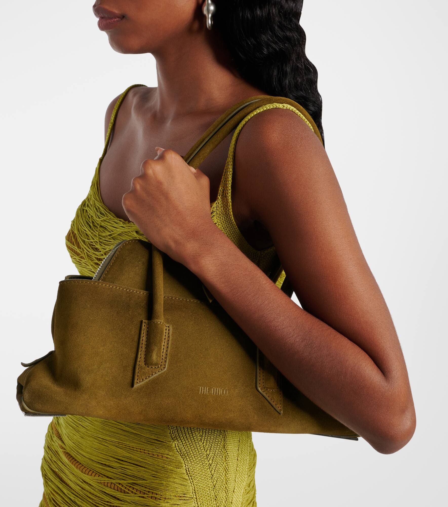 La Passeggiata Small suede tote bag - 2