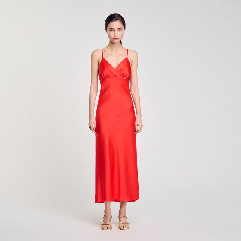 Sandro FLOWY DRESS WITH STRAPS outlook