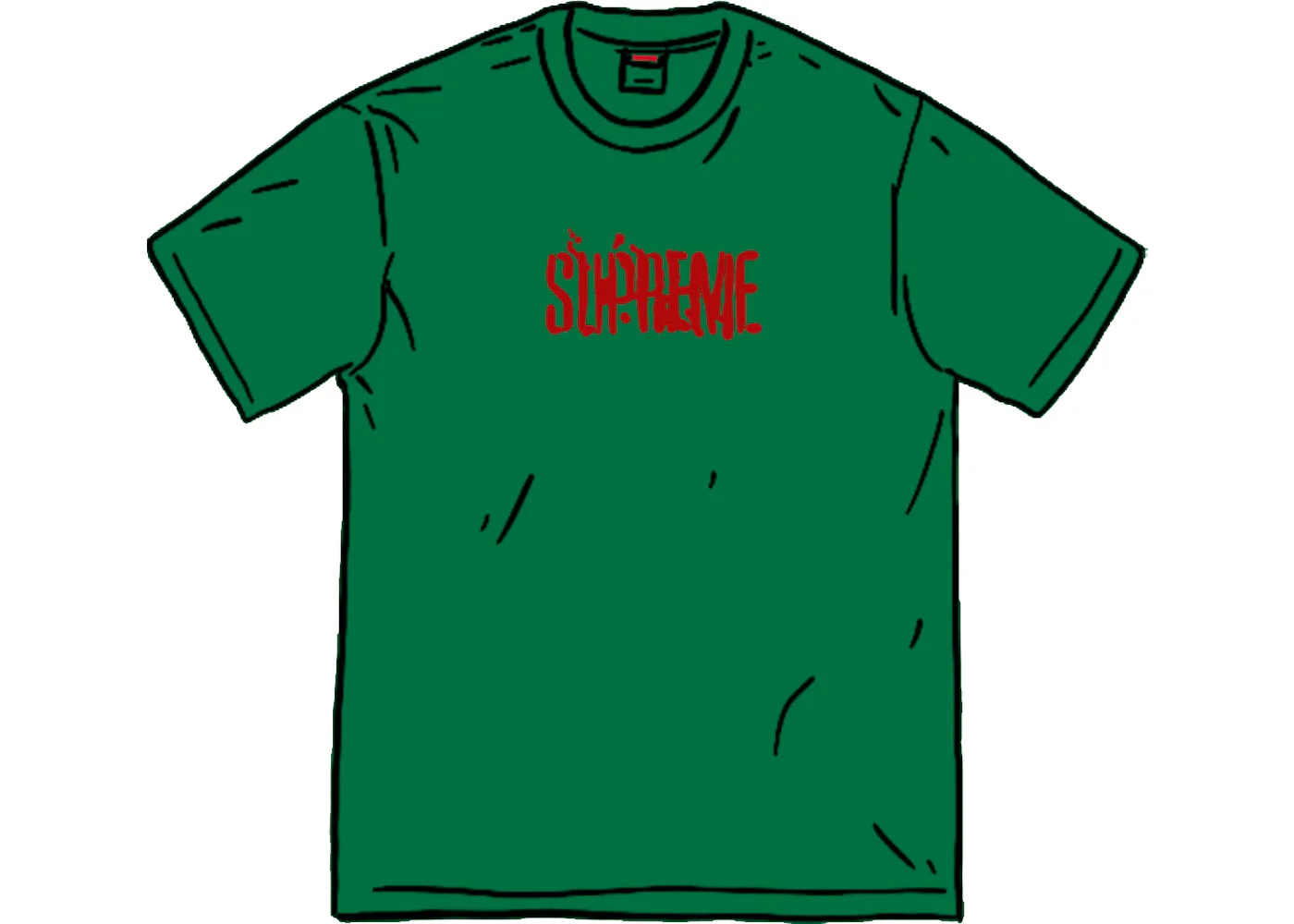 Supreme Splatter S/S Top Green - 1
