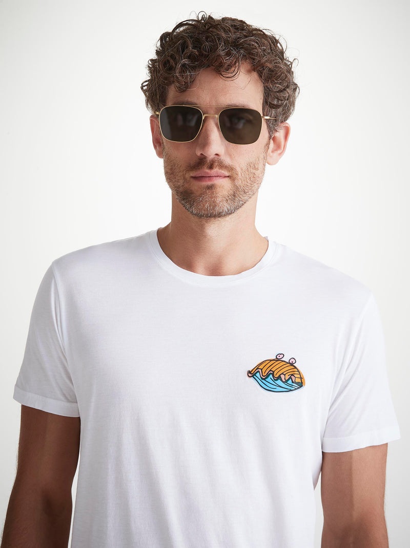 Men's T-Shirt Ripley 22 Pima Cotton White - 5