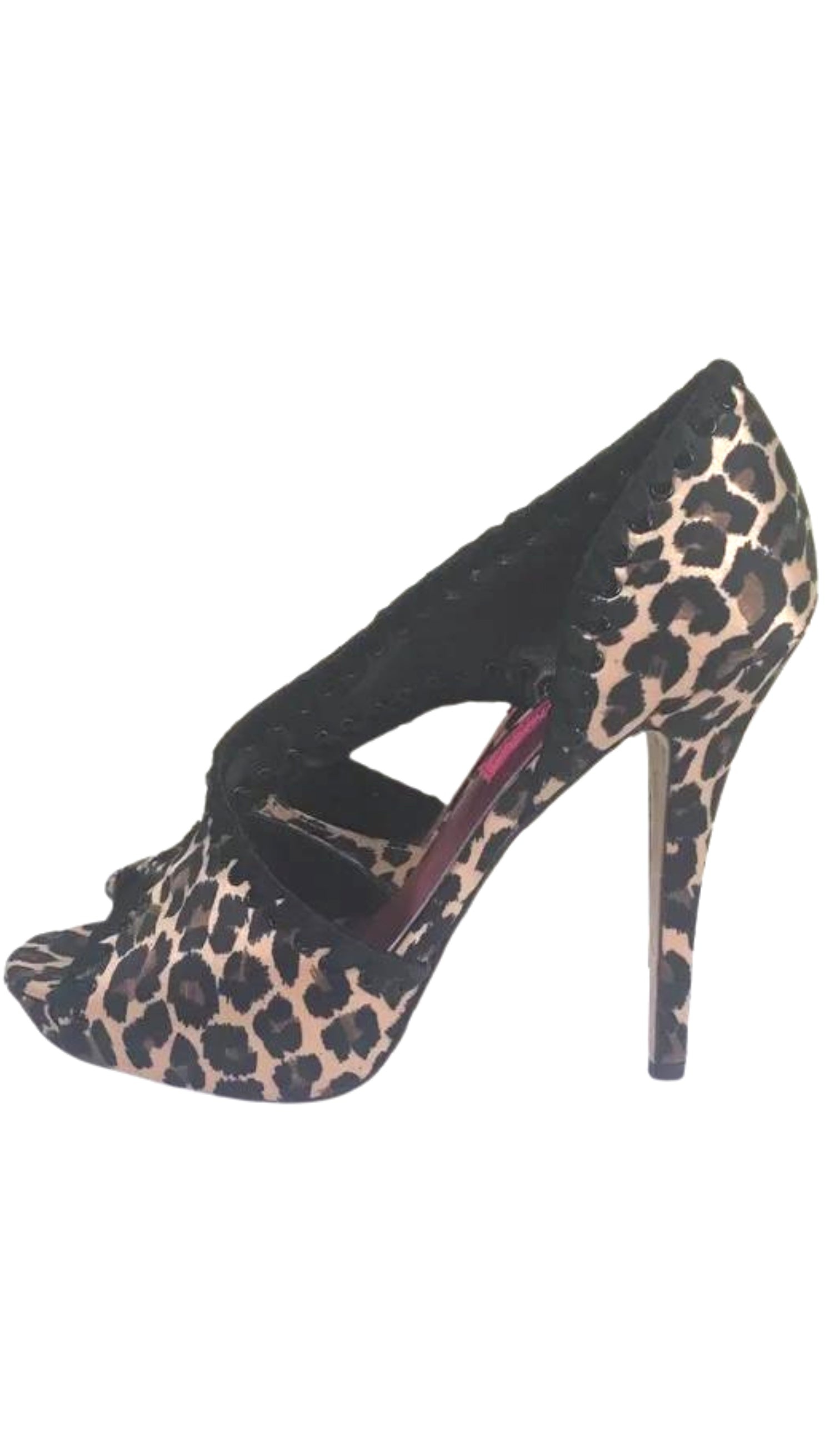 Betsey Johnson - Walter Satin Leopard Print Pumps - 4