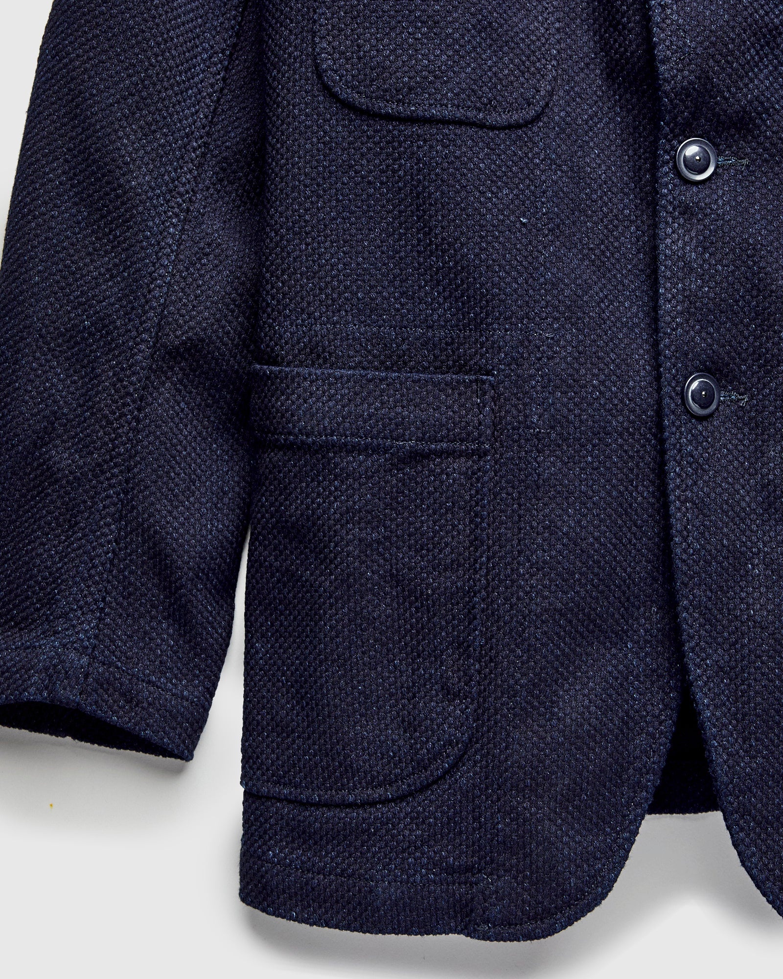 "No-Gi" Bedford Jacket in Indigo Heavyweight Sashiko - 5