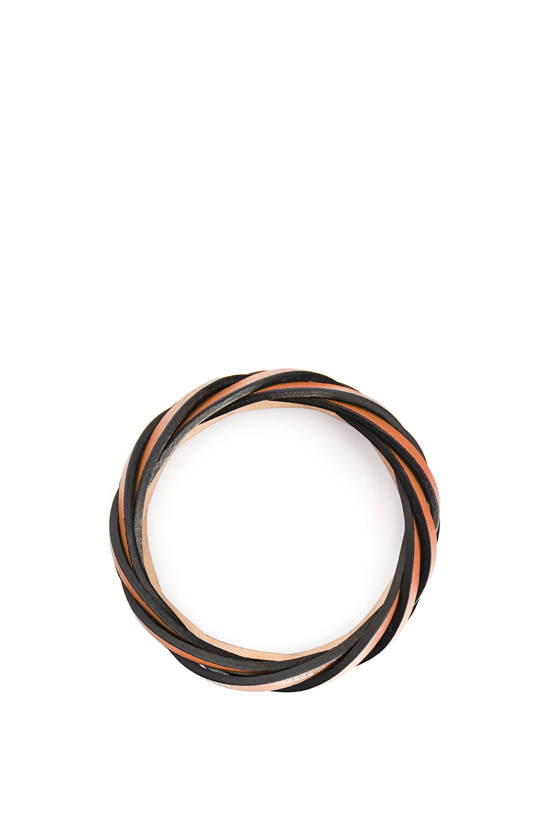 Braided bangle in classic calfskin - 2