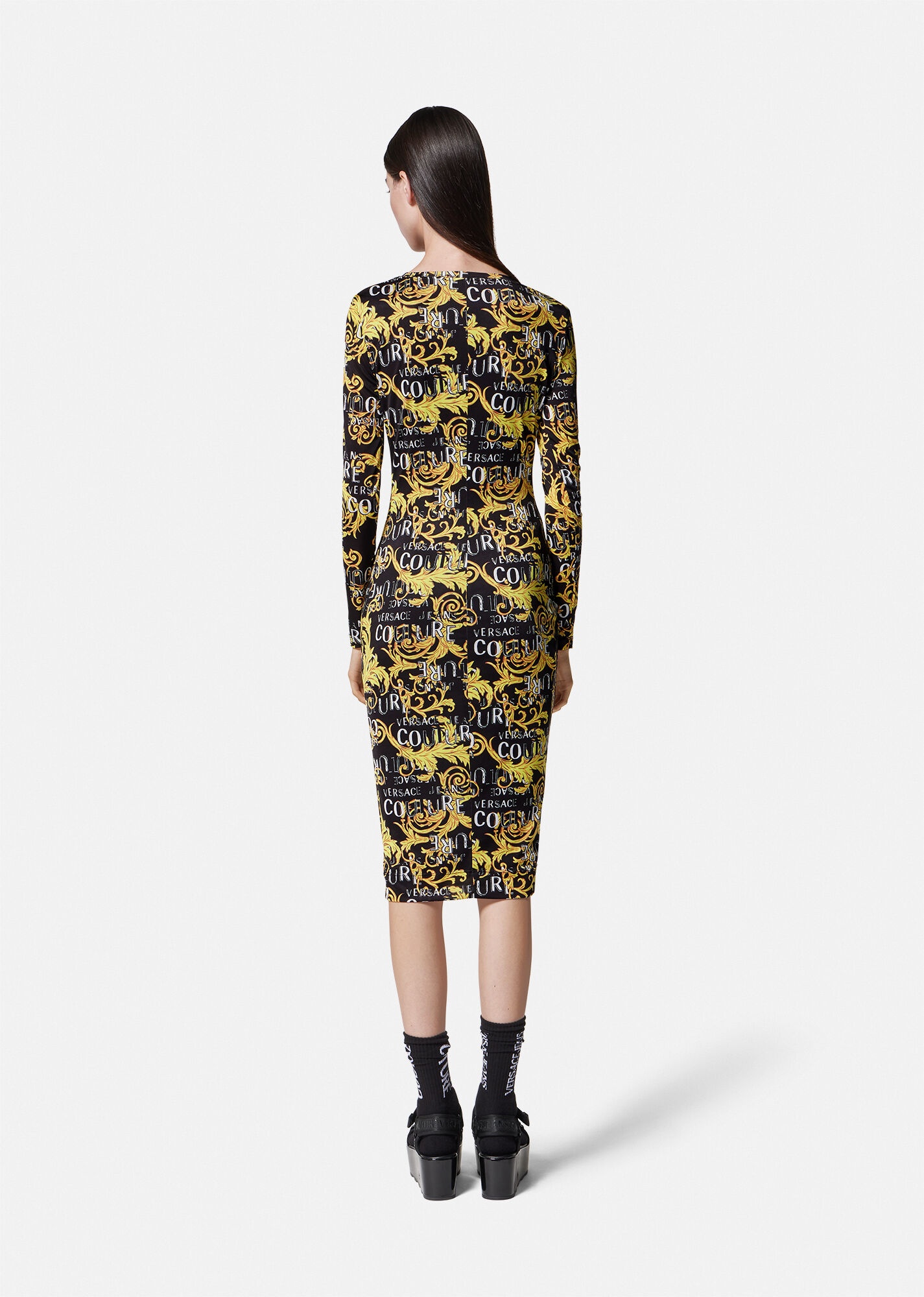 Logo Couture Midi Dress - 4