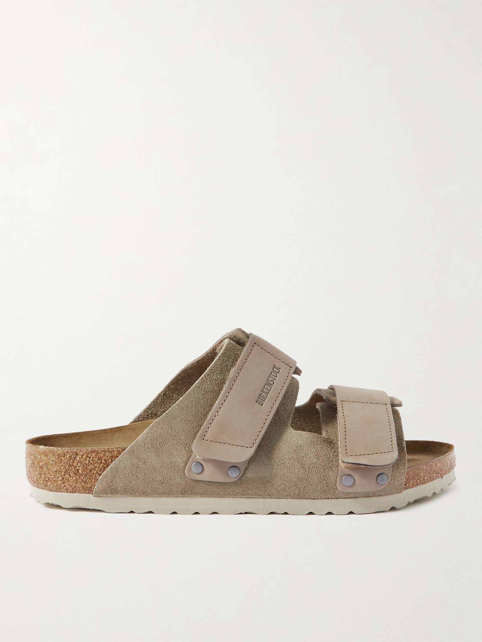 Uji Nubuck And Suede Sandals in Beige - Birkenstock