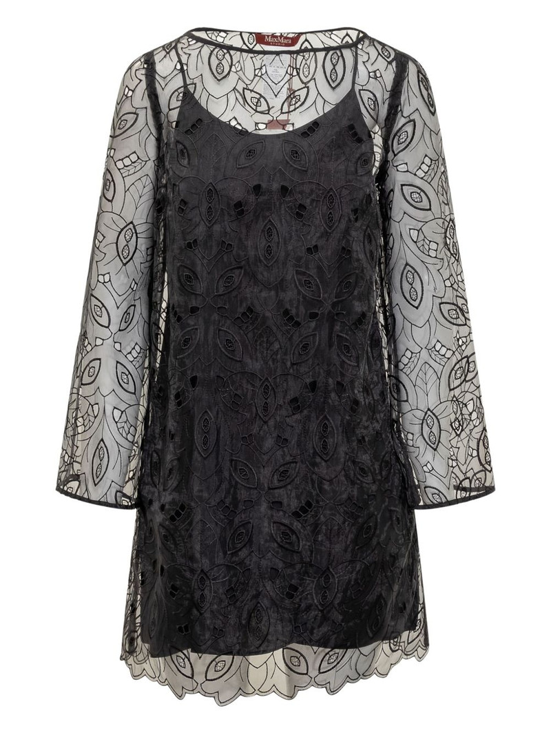 embroidered mini dress 1