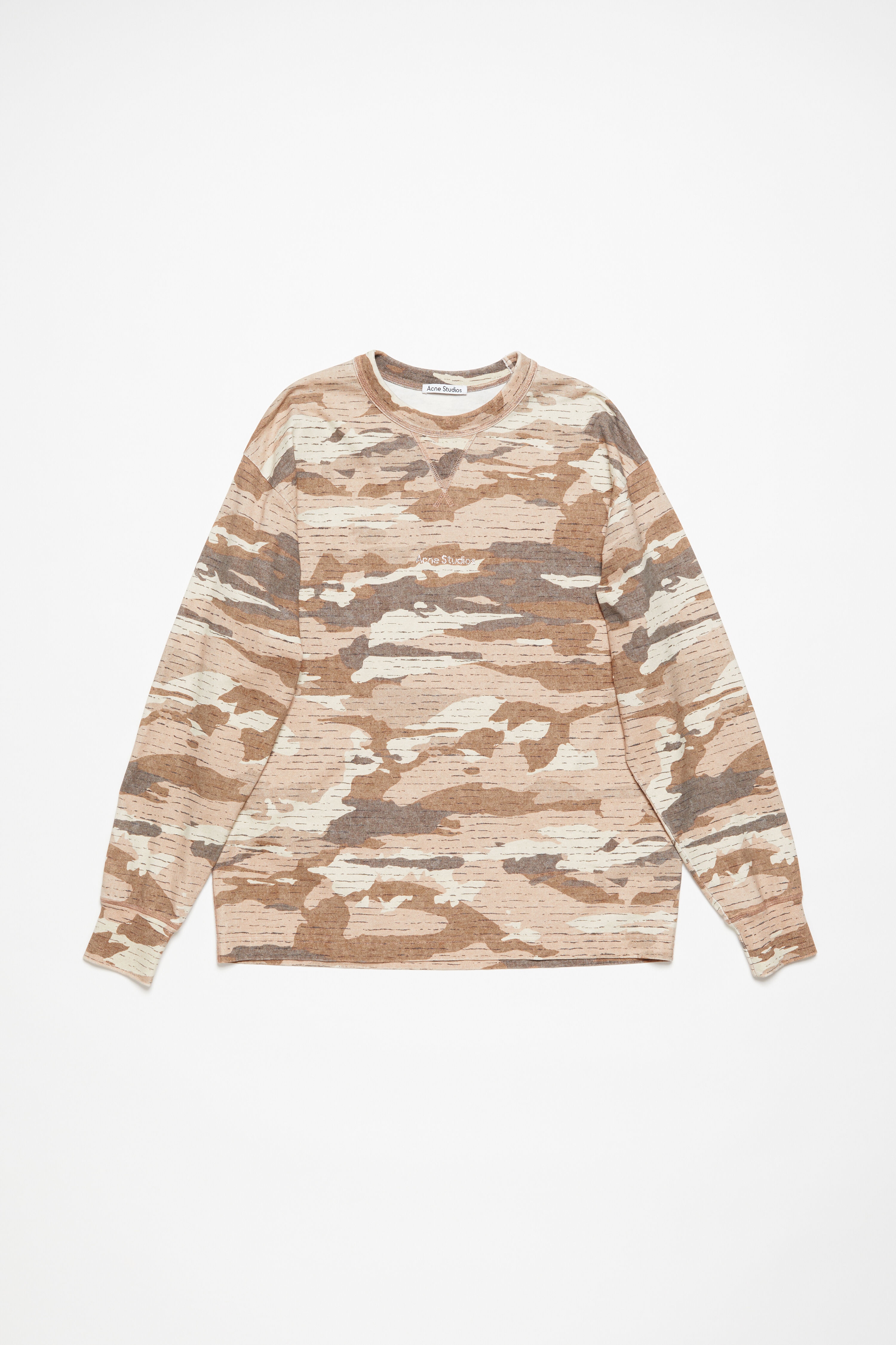 Print logo crew neck - Cacao brown - 1
