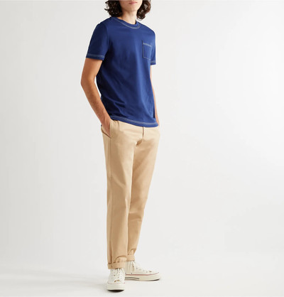 A.P.C. Axel Contrast-Stitched Cotton-Jersey T-Shirt outlook