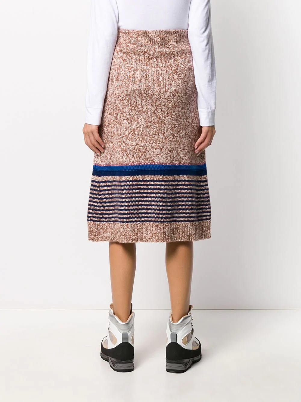 textured knit midi skirt - 4