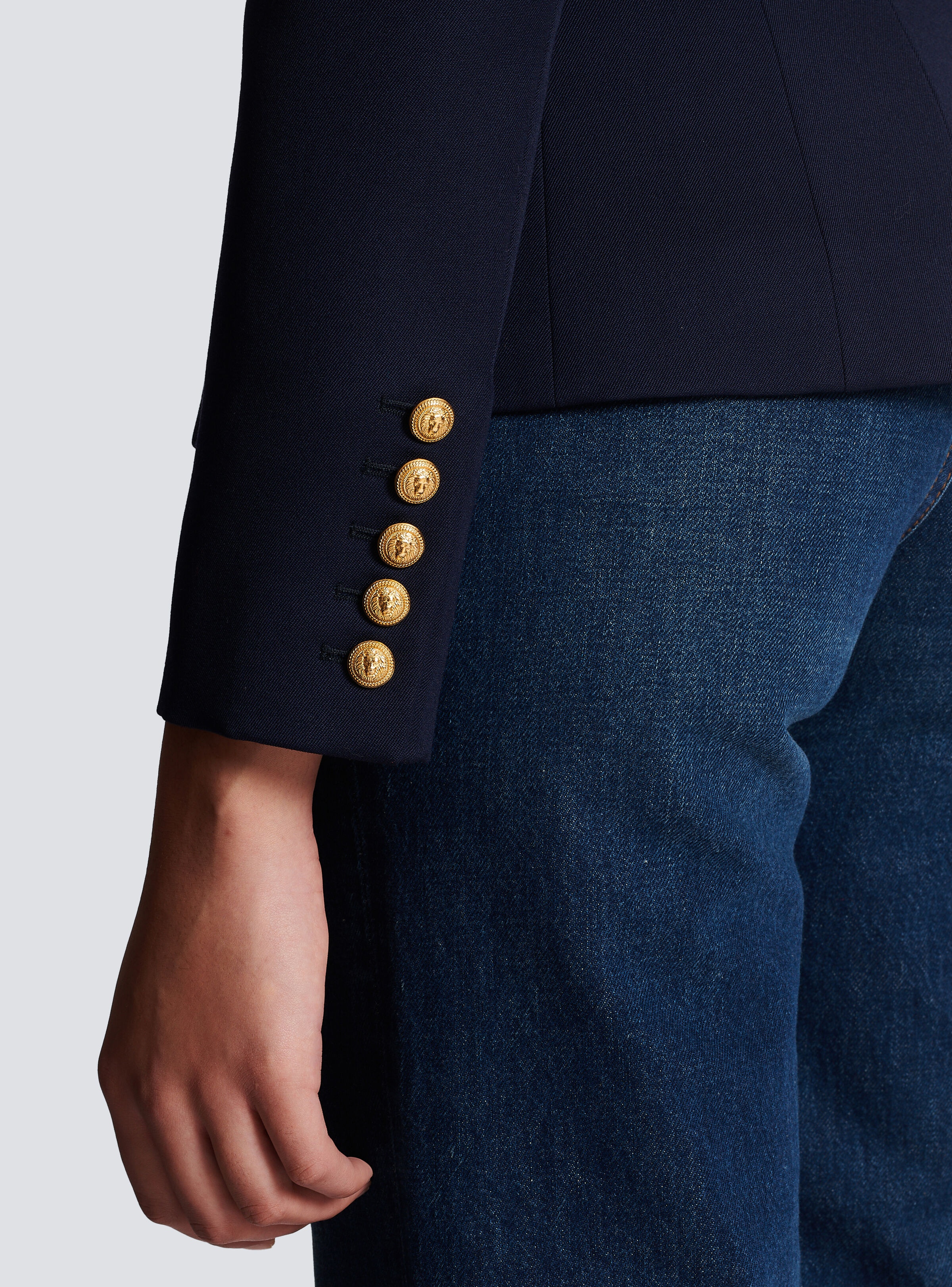 Wool double-breasted jacket - 6