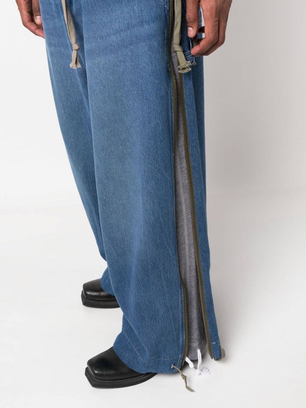 hybrid loose-fit drawstring jeans - 5