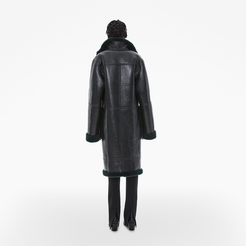 PATENT LEATHER SHEARLING COAT 4