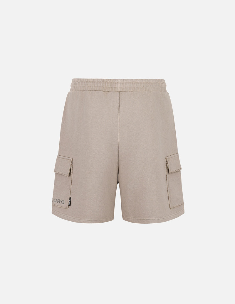 EVISU Seagull and Logo Embroidery Relax Fit Sun-Dried Finish Sweatshorts outlook