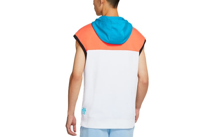 Air Jordan Casual Sleeveless Pullover hoodie Quick Dry Printing Vest White DM0716-100 - 2