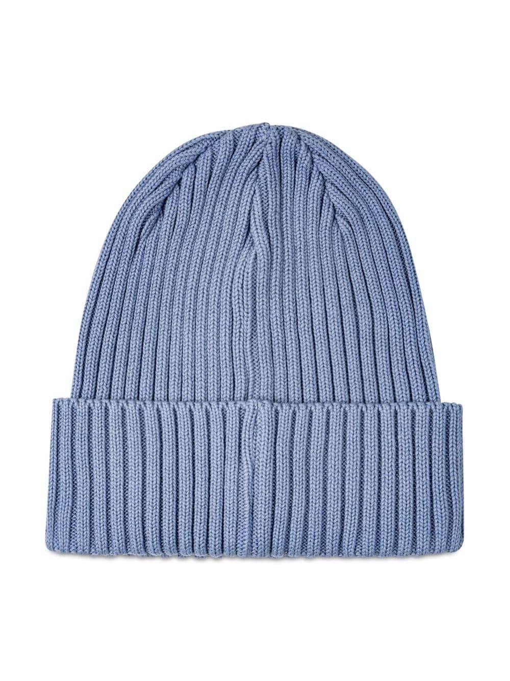 overdyed rib-knit beanie